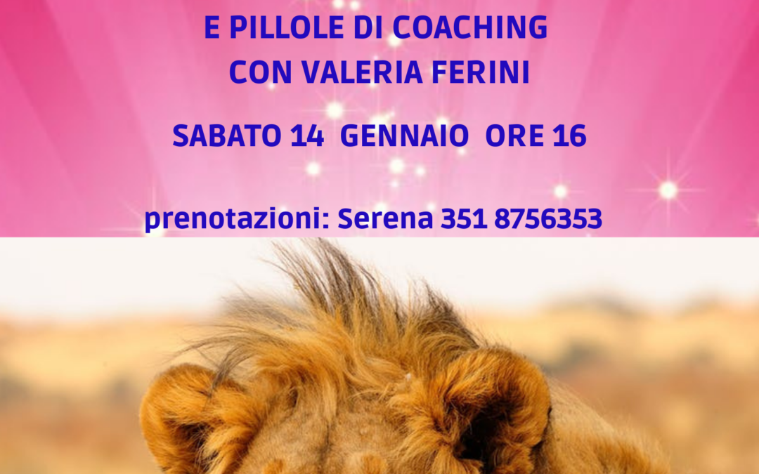 INCONTRO COACHING E MEDITAZIONE PER IL NUOVO ANNO